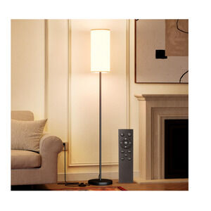 Keepsmile LED Dimmable Floor Lamp with Remote 12W Bulb Shade, Foot Switch NEW